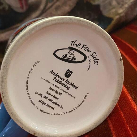 💭 Vintage 90s Gary Larson Far Side Mr. Osborne Coffee Mug - Picture 8 of 8